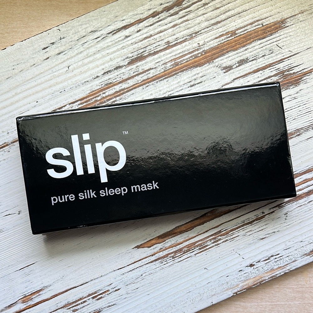 Slip Black Silk Eye Mask